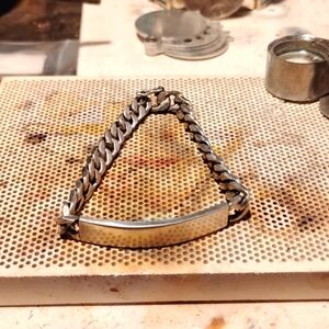 Vintage Women's Sterling Silver Cuban Link Bracelet